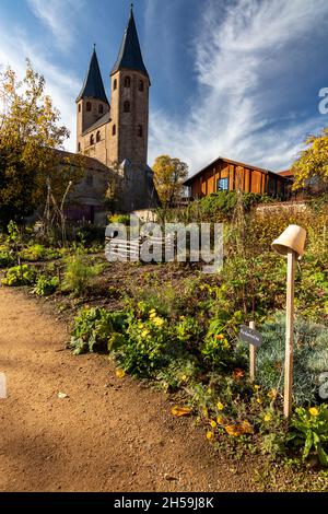 Küchengarten im Kloster Drübeck Stockfoto