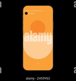 Textvorlagen. Vektor editierbares Layout für soziale Netzwerke. Farbenfroher Hintergrund. Vektorgrafik Stock Vektor