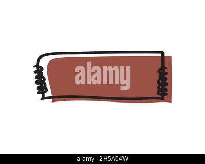 Blasenrede, handgezeichnet für Text als Cartoon einfügen.Vektor Stock Vektor