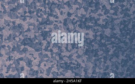 Zerkratzte Grunge-Textur aus Metall. Alter alter Hintergrund. Abstrakter Crackeffekt. Blaue Grunge-Oberfläche. Overlay-Staub Stockfoto