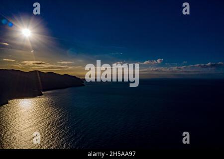 Italien ab | schöne Landschaften aus Italien aus der Luft gefilmt Stockfoto