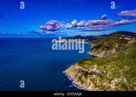 Italien ab | schöne Landschaften aus Italien aus der Luft gefilmt Stockfoto