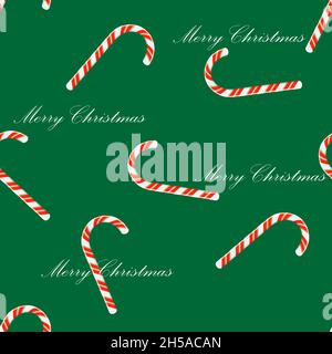 Nahtlose Candy Cane für weihnachten Symbole für Muster Tapete Hintergrund Design Vektor Illustration Stock Vektor