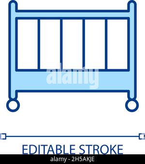 RGB-Farbsymbol für Krippe Stock Vektor