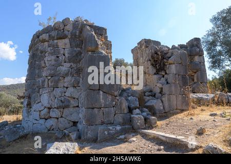 Ruinen des römischen Bades in der antiken Stadt Patara. Antalya, Türkei Stockfoto