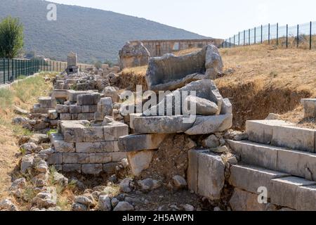 Ruinen in der antiken Stadt Patara. Antalya, Türkei Stockfoto