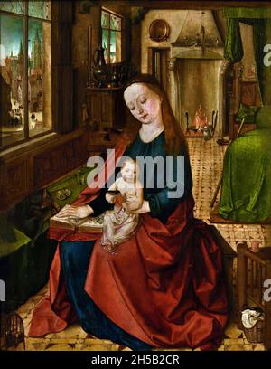 Madonna col Bambino - Madonna mit Kind, 1475-1500, von Petrus Christus 1410-1475 Belgisch, Belgien, Flämisch, Stockfoto