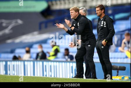 Aktenfoto vom 26-07-2020 von Eddie Howe. Eddie Howe wurde Newcastle-Cheftrainer für einen Vertrag bis zum Sommer 2024 ernannt, teilte der Club mit. Ausgabedatum: Montag, 8. November 2021. Stockfoto