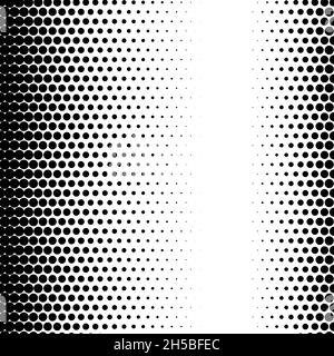 Halbton Kreis Punkte Gradient Textur Muster Grafik Raster Effekt Element Stock Vektor