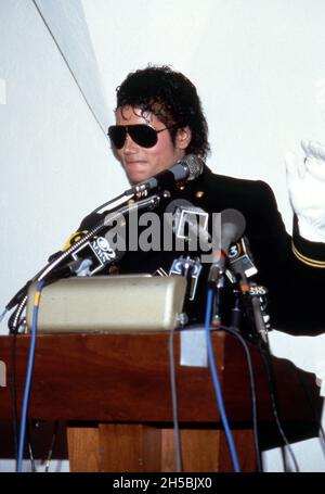 Michael Jackson 1984 Quelle: Ralph Dominguez/MediaPunch Stockfoto