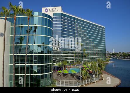 Das Hyatt Regency Hotel am Wasser, Long Beach CA Stockfoto