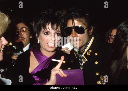 Michael Jackson und Liza Minnelli 1984 Quelle: Ralph Dominguez/MediaPunch Stockfoto