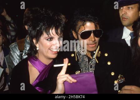 Michael Jackson und Liza Minnelli 1984 Quelle: Ralph Dominguez/MediaPunch Stockfoto