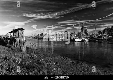 Oare Creek in der Nähe von Faversham Kent Stockfoto