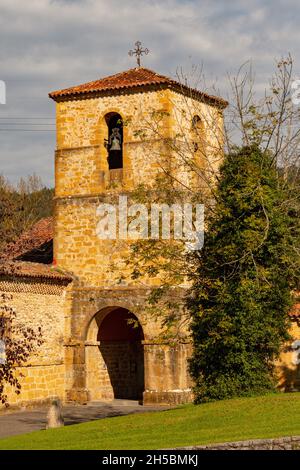 Religiöse und kirchliche Architektur von Asturien - Spanien. Stockfoto