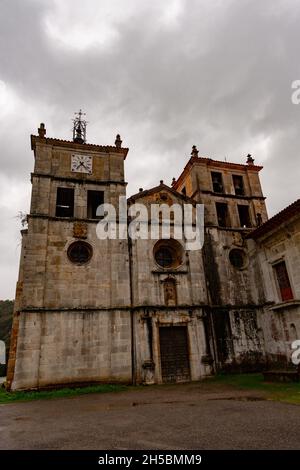 Religiöse und kirchliche Architektur von Asturien - Spanien. Stockfoto