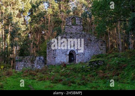 Religiöse und kirchliche Architektur von Asturien - Spanien. Stockfoto