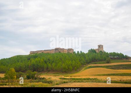 Burg. Huerta de la Obisfalia, Cuenca, Castilla La Mancha, Spanien. Stockfoto