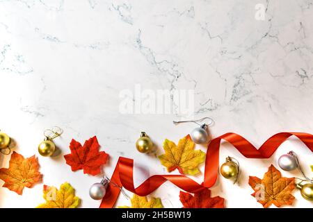 Das Hintergrundbild für eine Präsentation oder Text einfügen Grüße, Weihnachtsfeiertage. Frohe Weihnachten und Frohes neues Jahr. Stockfoto