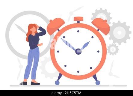 Zeit-Management-Konzept Stock Vektor