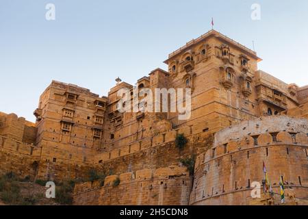 Fort von Jaisalmer in Rajasthan, Indien Stockfoto