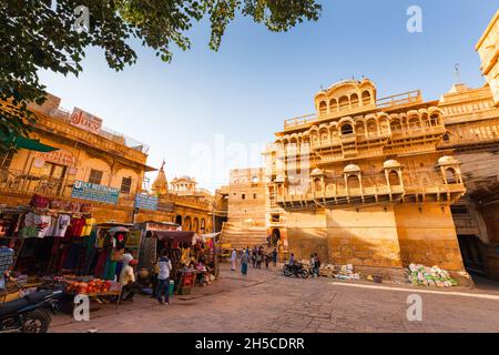 Fort von Jaisalmer in Rajasthan, Indien Stockfoto