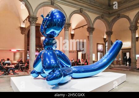 Italien, Florenz, Jeff Koons Ausstellung Stockfoto