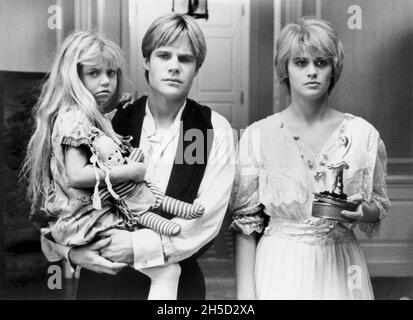 Lindsay Parker, Jeb Stuart Adams, Kristy Swanson, Dreharbeiten zum Film, 'Flowers in the Attic', Neue Weltbilder, 1987 Stockfoto