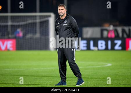 Luca D'Angelo (Cheftrainer Pisa) bei AS Cittadella gegen AC Pisa, Italienische Fußball-Liga BKT in Cittadella (PD), Italien, November 07 2021 Stockfoto