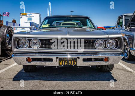 Reno, NV - 5. August 2021: 1968 Dodge Coronet Hardtop Coupe auf einer lokalen Automobilmesse. Stockfoto