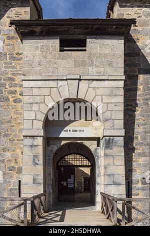 FRANKREICH, Savoie (73), Aussois, Barriere de l'Esseillon (ou forts de l'Esseillon), Fort Marie-Christine Stockfoto