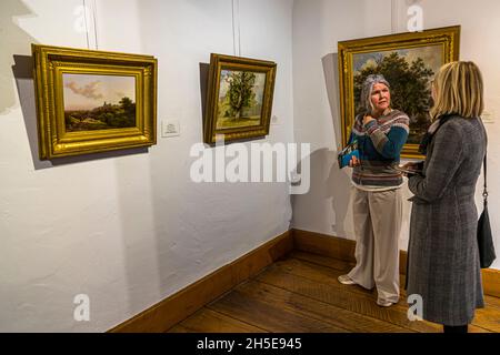 Das Schloss Doorwerth beherbergt drei Museen. Doorwerth, Niederlande Stockfoto