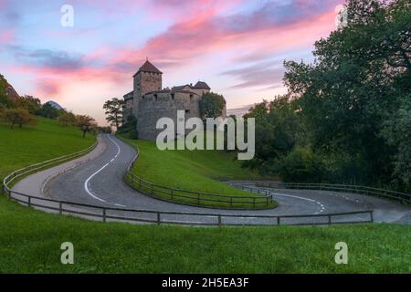 Schloss Vaduz, Vaduz, Oberland, Liechtenstein, Europa Stockfoto