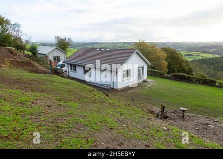 Landhaus auf dem Bauernhof, High Bickington, Devon , England, Vereinigtes Königreich Stockfoto