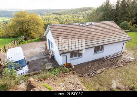 Landhaus auf dem Bauernhof, High Bickington, Devon , England, Vereinigtes Königreich Stockfoto