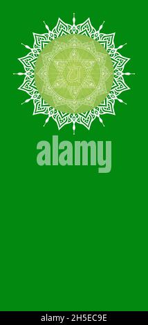 Satz von Chakren-Symbol auf farbigem Hintergrund isoliert Stockfoto