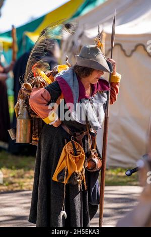 Hollywood, FL, USA - 31. Oktober 2021: Szene am Camelot Days Medieval Festival TY Park Hollywood FL Stockfoto