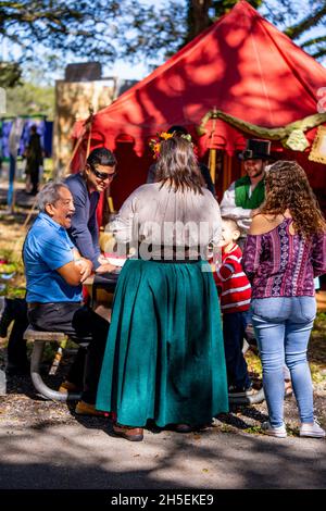 Hollywood, FL, USA - 31. Oktober 2021: Szene am Camelot Days Medieval Festival TY Park Hollywood FL Stockfoto