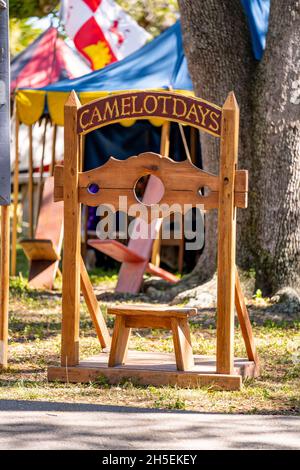 Hollywood, FL, USA - 31. Oktober 2021: Szene am Camelot Days Medieval Festival TY Park Hollywood FL Stockfoto