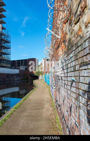 Große neue Brownfield-Wohnanlage in Soho Wharf in Birmingham mit 750 neuen Häusern und Wohnungen von Galliard Homes und Apsley House Capital Stockfoto
