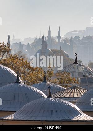 Herbstfarben in Bursa, Türkei Stockfoto