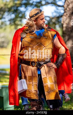 Hollywood, FL, USA - 31. Oktober 2021: Szene am Camelot Days Medieval Festival TY Park Hollywood FL Stockfoto