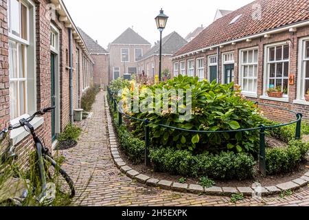 Hinterhof in Zutphen, Niederlande Stockfoto