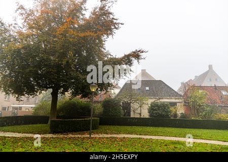 Hinterhof in Zutphen, Niederlande Stockfoto