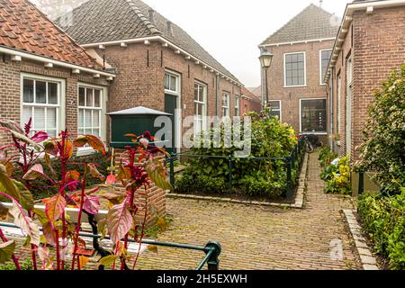 Hinterhof in Zutphen, Niederlande Stockfoto