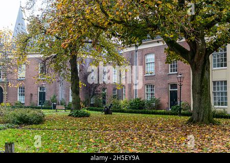 Hinterhof in Zutphen, Niederlande Stockfoto