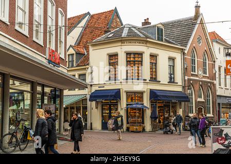 Fachgeschäft für holländischen Käse in Zutphen, Niederlande Stockfoto