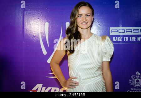 Barbora Krejcikova aus der Tschechischen Republik während der Ziehungszeremonie des WTA-Finals von Akron 2021 am 8. November 2021 in Guadalajara, Mexiko - Foto: Rob Prange/DPPI/LiveMedia Stockfoto