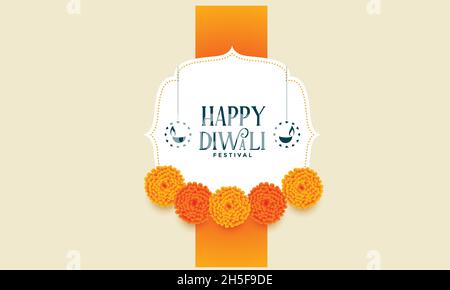 Happy Diwali hinduistischen Festival Vektor-Design Stock Vektor