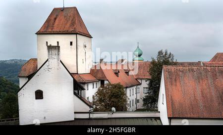 In Passau am 28.09.2021. *** Ortsüberschrift *** Altstadt, Bayern, Schloss, Burganordnung, Mittelalter, Niederbayern, Oberhaus, Passau, Besetzung Stockfoto